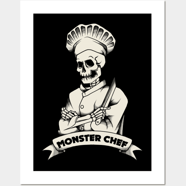 MONSTER CHEF Wall Art by Feen Illustration Studio